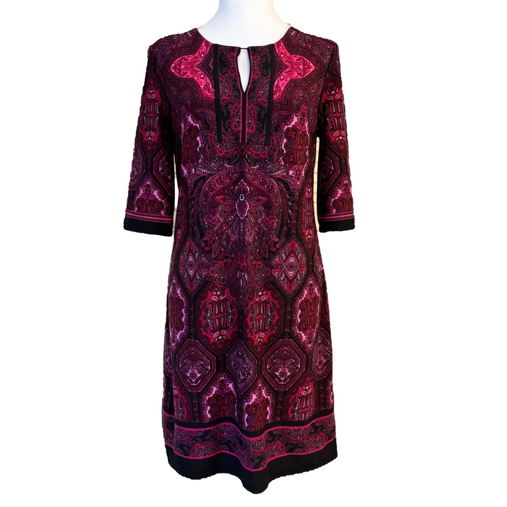 Signature Camryn Dress Pink Black Print 6